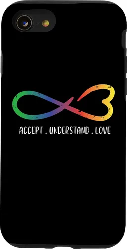 Vista 13 de Funda para iPhone 15 Autism Infinity Accept Understand Awareness Men Women Kids