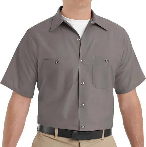Vista 17 de Red Kap Men's Industrial Work Shirt Negro