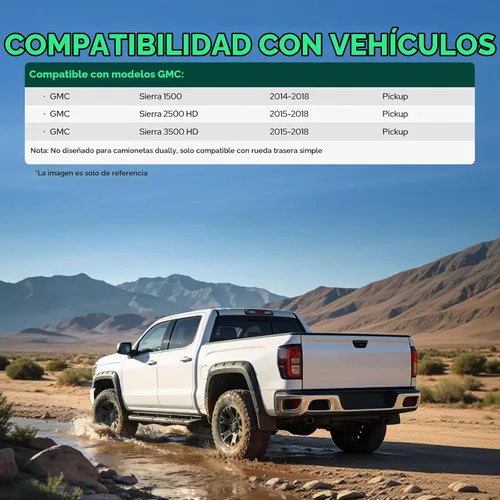 Vista 3 de YHTAUTO Protectores contra salpicaduras de barro para GMC Sierra