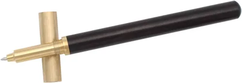 Vista 3 de Gullor Bolígrafo de madera creativa con tapa de bolígrafo de latón (WR-A2861), negro