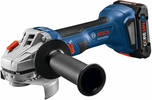 Vista 7 de Bosch GWS18V-8B15 Kit de amoladora angular sin escobillas de 18 V de 4-1/2 pulgadas con (1) batería de potencia avanzada CORE18V® de 4 Ah