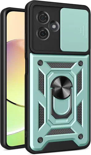 Vista 155 de Compatible con Tecno Pova Neo 2 Bracket Shell, con cubierta deslizante para lente de cámara compatible con Tecno Pova Neo 2 LG6n Case Negro