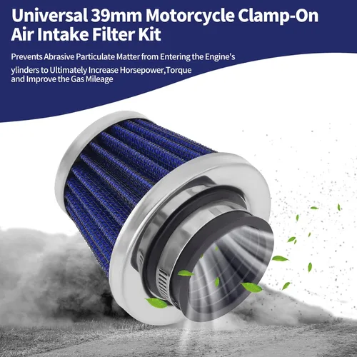 Vista 6 de AHL Filtro de aire de 1.49 pulgadas compatible con GY6, ciclomotor, motocicleta de 50 cc, 110 cc, 125 cc, 150 cc, 200 cc, para niños, ATV GO-KART