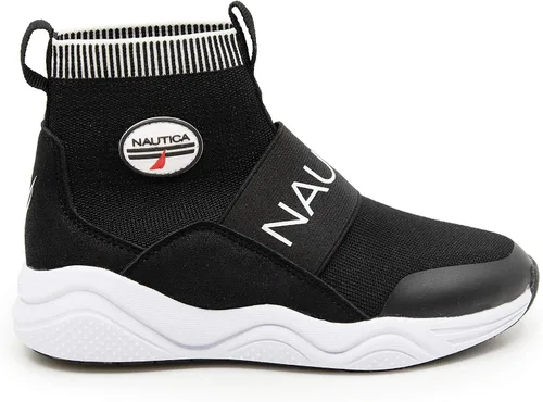 Vista 2 de Nautica Zapatos deportivos Silas de caña alta para niños con soporte mejorado para el tobillo, disponibles en tallas para niños grandes, niños