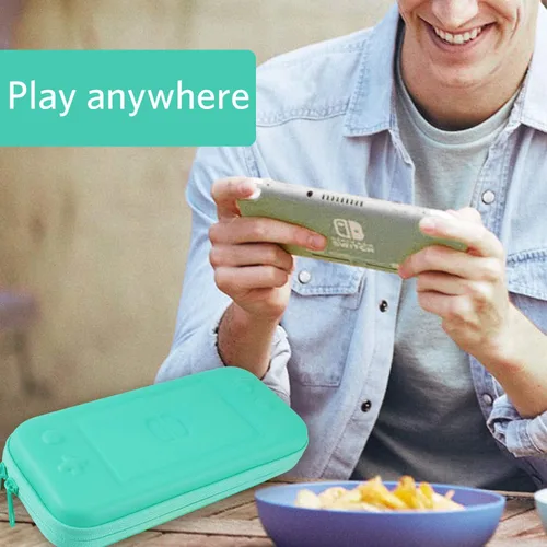 Vista 7 de CoBak Carrying Case for Nintendo Switch Lite - with 1 Screen Protector, 1 Grip Case and 4 Thumb Grip Caps, Ultra Slim Premium EVA Travel Pouch