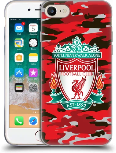Vista 49 de Head Case Designs Funda de gel con licencia oficial del Liverpool Football Club Away Colourways Crest Camou [protección de grado militar] compatible