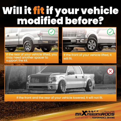 Vista 8 de Kit de bolsas de suspensión de aire maXpeedingrods 5000 lbs para Ford F250 F350 4WD RWD 1999-2007 Camiones solo con enganche de cuello de cisne 1105
