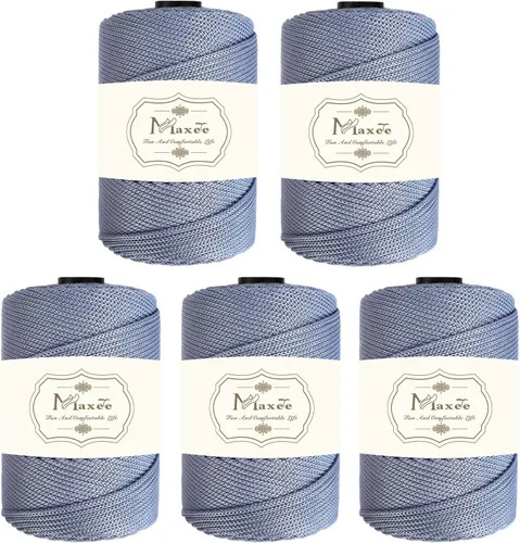Vista 98 de Cordón de macramé de poliéster de alta calidad de 0.118 in × 218 yardas, 0.118 in, 100% polipropileno, ideal para ganchillo, ganchos de pared