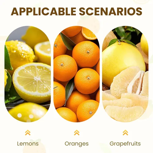 Vista 5 de Extractor de Jugo de Fruta Fresca, Exprimidor Manual de Prensa Manual, Exprimidor de Limón de Servicio Pesado y Exprimidor de Mano con Agarre