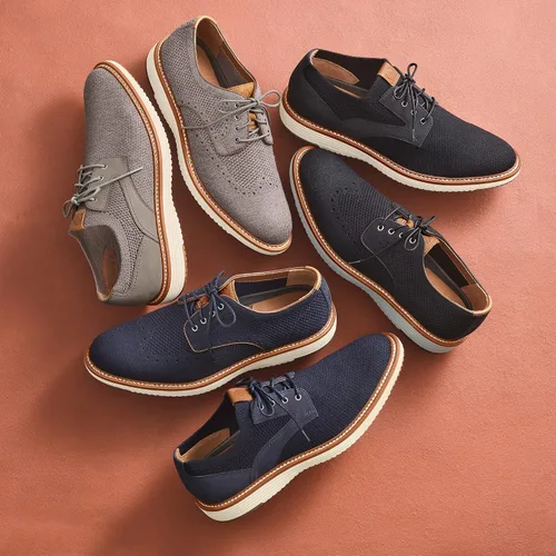 Vista 5 de Johnston & Murphy Mens Upton Knit Plain Toe - Mens Walking Shoes, Casual Shoes for Men, Sneakers for Men, Flexible Knit Shoes for Men, TRUFOAM Sole