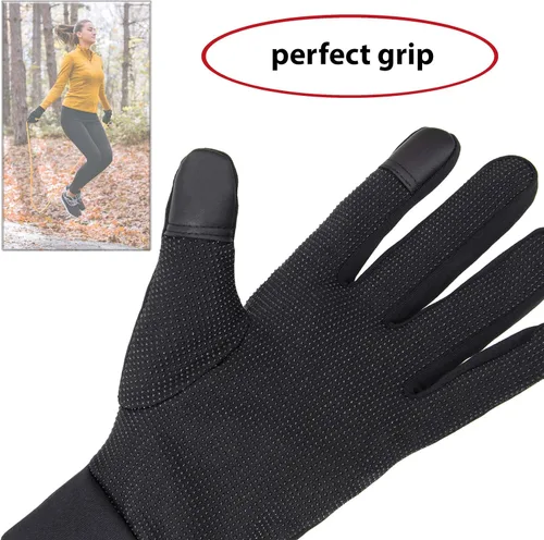 Vista 4 de ALPIDEX Guantes deportivos ligeros para hombre y mujer, guantes para pantalla táctil, forro delgado y cálido para invierno, ciclismo, ciclismo