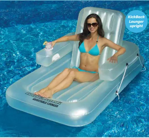 Vista 4 de Swimline Tumbona ajustable Kickback para 1