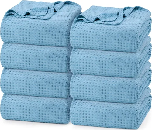Vista 64 de Utopia Bedding Manta de gofre 100% algodón, tamaño individual, color negro, 90 x 72 pulgadas