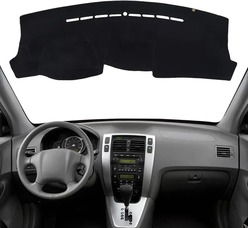 Vista 23 de Cubierta de tablero Tapete de salpicadero Compatible con Hyundai Tucson 2015-2010, 2015 IX35 (para transmisión manual izquierda), tapete