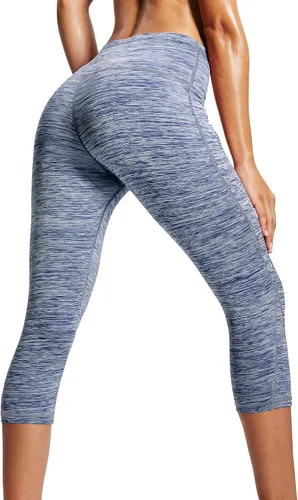 Vista 5 de NELEUS Pantalones de entrenamiento de cintura alta con control de abdomen para mujer