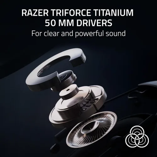 Vista 3 de Razer BlackShark V2 HyperSpeed Auriculares inalámbricos para juegos 9.88 oz ligeros - THX Spatial Audio - Micrófono flexible - Controladores