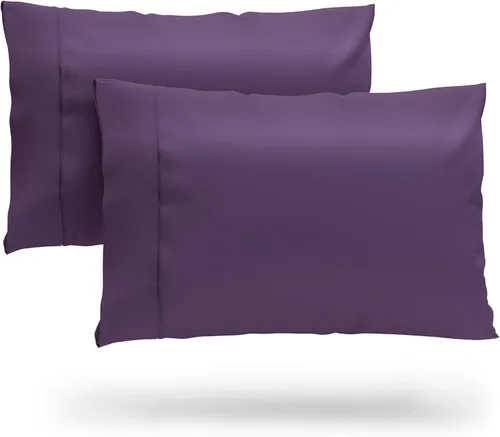 Vista 11 de Cosy House Collection Juego de fundas de almohada de bambú 100% rayón derivado Juego de fundas de almohada refrescantes, transpirables y sedosas