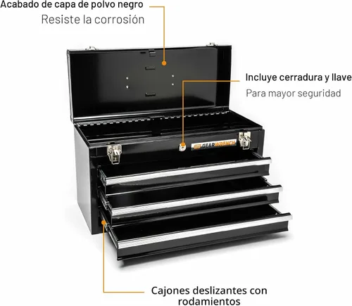 Vista 2 de GEARWRENCH Caja de herramientas de 3 cajones - 83151