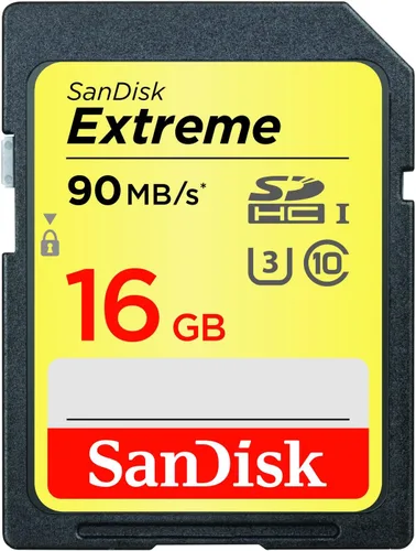Vista 2 de Sandisk Tarjeta de memoria flash Extreme SDHC 16GB 90MB/S C10 (SDSDXNE-016G-ANCIN)