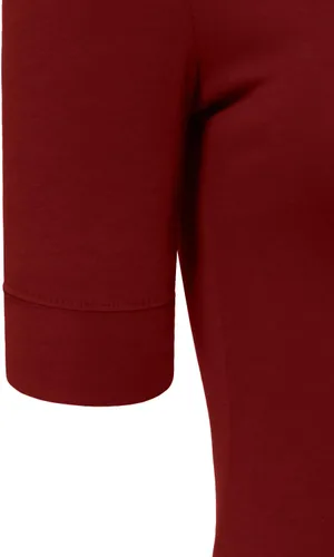 Vista 4 de NE PEOPLE Camiseta de manga media con cuello en V para mujer (S-3XL)