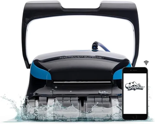 Vista 12 de Dolphin Nautilus CC Pro Wi-Fi Aspiradora Robótica Automática para Piscina, Escalada de Paredes, Cepillo Limpiador de Línea de Agua, Ideal