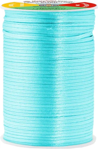 Vista 56 de Mandala Crafts Cordón de satén de cola de rattail de 0.02 in para nudos chinos de macramé