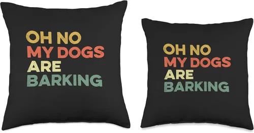 Vista 3 de Oh No My Dogs Are Barking Rhyming Slang Sore Feet Oh No My Dogs are Barking Funny Feet Hurt Slang - Almohada para el dolor de pies, 16 x 16