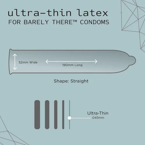 Vista 4 de Kimono Condones MicroThin 'Barely There', látex sensible, nuestro condón más delgado, 3
