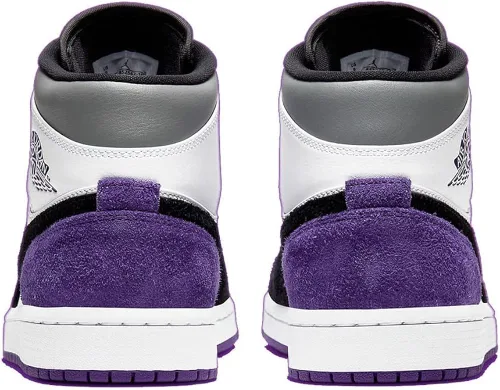 Vista 5 de Jordan Mens Air Jordan 1 Mid SE 852542 105 Court Purple Suede