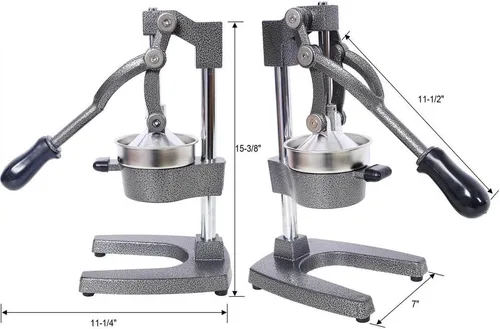 Vista 4 de Exprimidor de cítricos de hierro fundido, exprimidor manual de alta resistencia, extractor de jugo de pomelo naranja de grado comercial extra grande