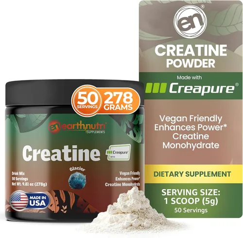 Vista 9 de EarthNutri Cápsulas de monohidrato de creatina, micronizadas para una mejor absorción, apoya la fuerza muscular, la fuerza y la recuperación, 105