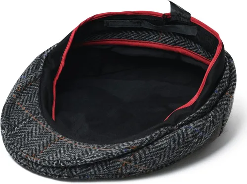 Vista 4 de Gorra plana irlandesa de lana Tweed Gatsby Newsboy Gorra Causal Herringbone Ivy Hat
