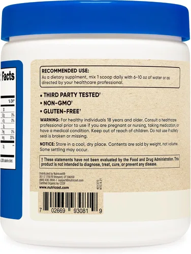 Vista 5 de Nutricost Clorella orgánica 8oz (.5 libras) (2 botellas) - 3000mg por porción