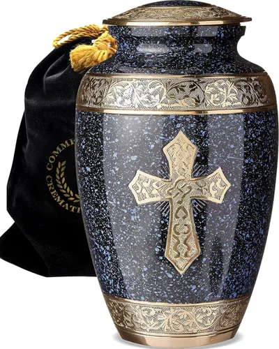 Vista 16 de Urna de cremación de cruz negra para cenizas hombre adulto – Urnas de cremación personalizadas para cenizas humanas, urnas decorativas para hombre