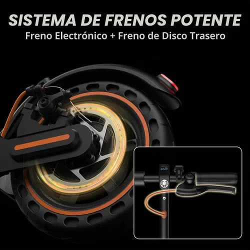 Vista 7 de Electric Scooter Adults, Folding E Scooter with 8.5/10 inch Tire,Front Suspension, Built in Side Light