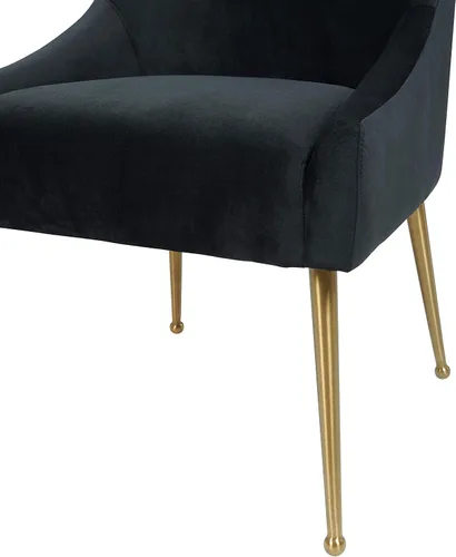 Vista 6 de Tov Furniture Beatrix Velvet - Silla auxiliar de comedor (negro)