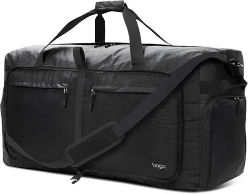 Vista 16 de Bago Travel Duffle Bag for Women & Men. Medium Duffel Bag for Traveling Todo negro