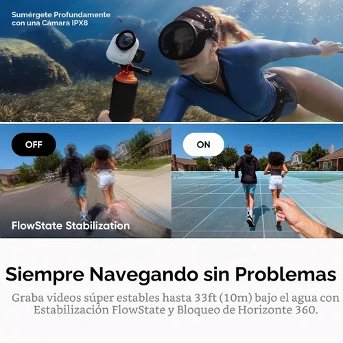 Vista 8 de Insta360 GO Ultra Lifestyle Bundle – Pequeña cámara de vlogging 4K, manos libres, cámara POV, sensor de 1/1.28 pulgadas, peso de 1.87 oz, 156° FOV