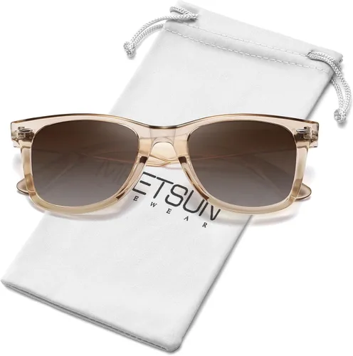 Vista 51 de MEETSUN Polarized Sunglasses for Women Men Classic Retro Square Frame Driving Sun Glasses UV Protection