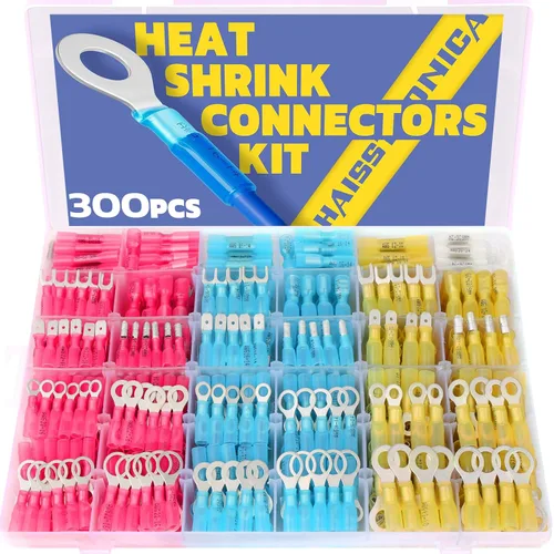 Vista 7 de haisstronica 120 PCS Conectores de Cable Termorretráctil - Conectores de Empalme Termorretráctiles de Grado Marino - Kit de Conectores Eléctricos