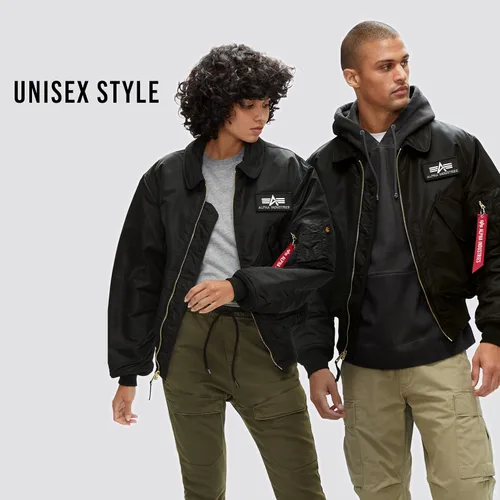 Vista 2 de Alpha Industries Chaqueta de vuelo CWU 45/P para hombre Negro