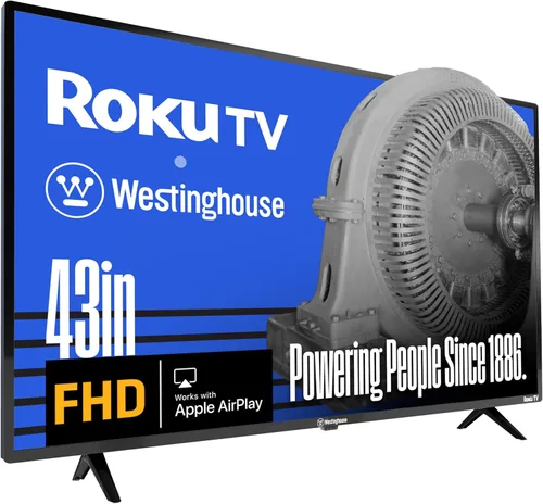 Vista 9 de Westinghouse Roku TV - Smart TV de 40 pulgadas, televisor FHD 1080P con conectividad Wi-Fi y aplicación móvil, pantalla plana, Bluetooth, compatible