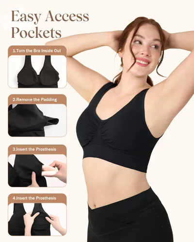 Vista 66 de Coobie Brasier sin costuras de cobertura completa para mujer con acolchado extraíble para mayor comodidad