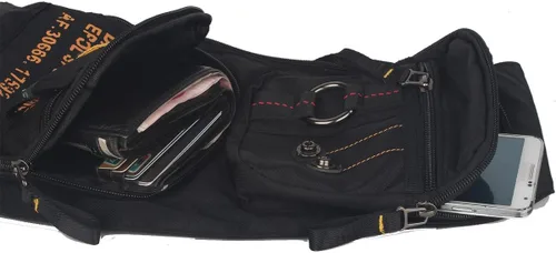 Vista 47 de Mochila de nylon para el pecho, mochila de viaje en bicicleta y gimnasio