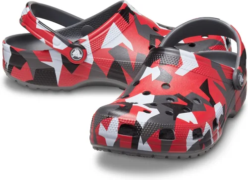 Vista 4 de Crocs Zuecos clásicos de camuflaje unisex para adultos