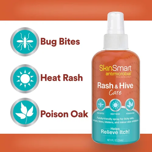 Vista 3 de SkinSmart Antimicrobial Rash and Hive Care, botella de spray de 8 oz