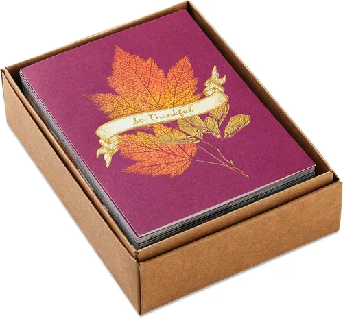 Vista 3 de Selección de tarjetas de felicitación Hallmark para Acción de Gracias, para dar las gracias