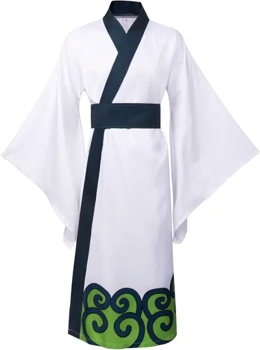 Vista 4 de Roronoa Zoro - Disfraz de cosplay de anime Roronoas, kimono, bata de Halloween, conjunto completo con aretes