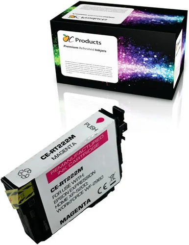 Vista 4 de OCProducts - Cartucho de tinta remanufacturado para Epson 222, negro para Workforce WF-2960 Expression Home XP-5200