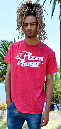 Vista 5 de Toy Story Pizza Planet Delivery - Camiseta para adultos Rojo brezo